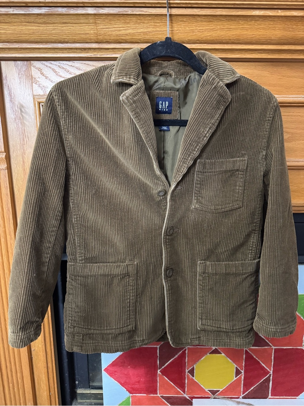 GAP Kids Brown Corduroy Blazer Jacket size M 8